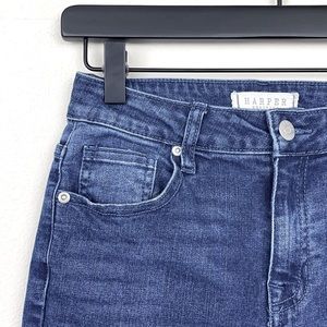 Harper Stretchy High-Rise Skinny Jeans (Size 25)